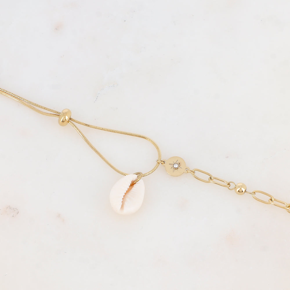 Mathilde & Filles | Bracelet pour femme embelli d'un cauri naturel