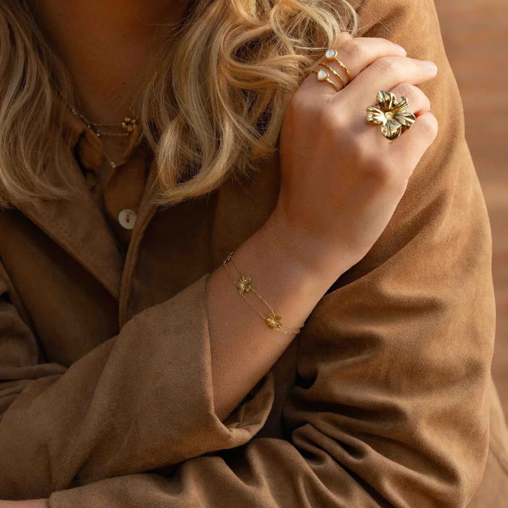 Mathilde & Filles bijoux | Bracelet orné de fleurs pour femme