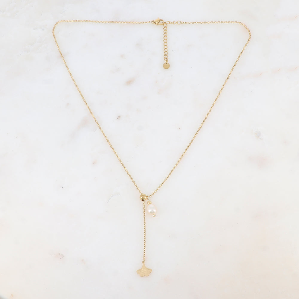 Mathilde & Filles | Collier pour femme en forme de Y avec un ornement perle de culture