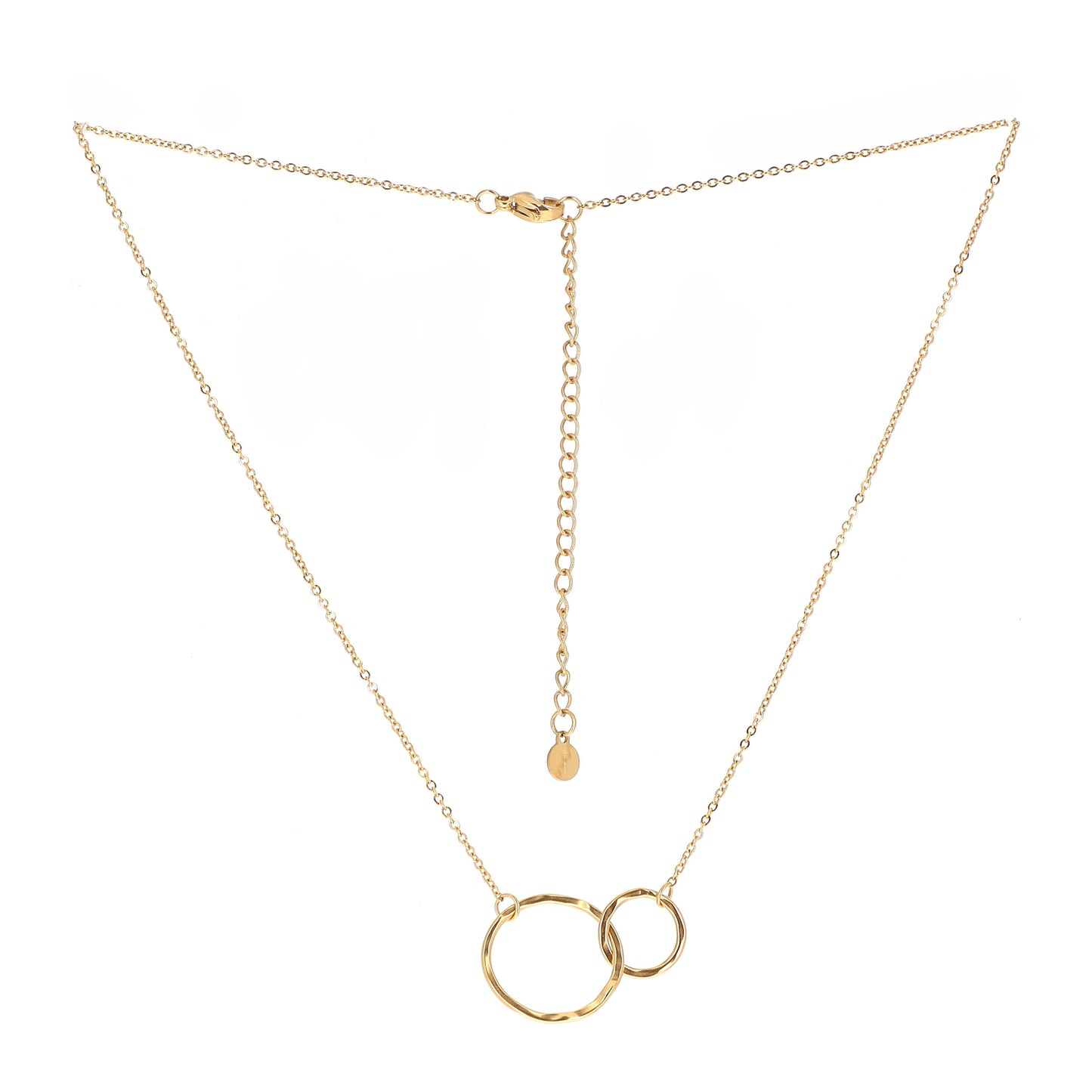Mathilde & Filles | Collier pour femme orné d'un pendentif composé de deux cercles entrelacés
