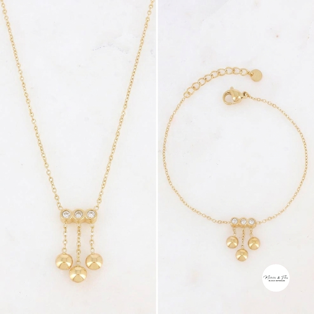 Ensemble Manal | Collier + Bracelet