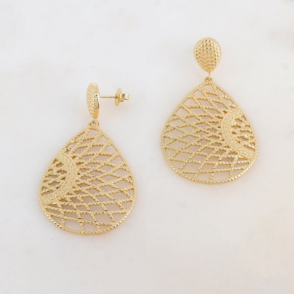 Mathilde & Filles | Boucles d'oreilles ajourées au style orientale pour femme