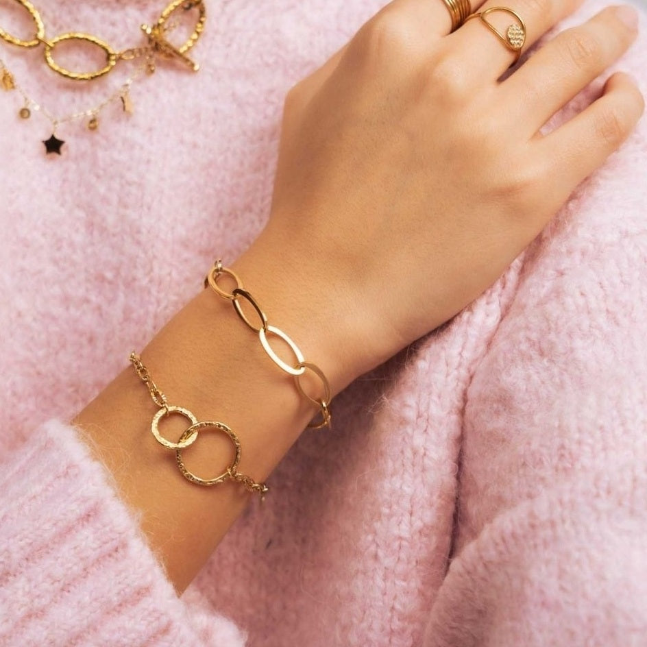 Bracelet Cuir Femme Bracelet Manchette Acier Inoxydable