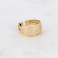 Mathilde & Filles bijoux | Bague pour femme au style intemporel compose de six rang martelés