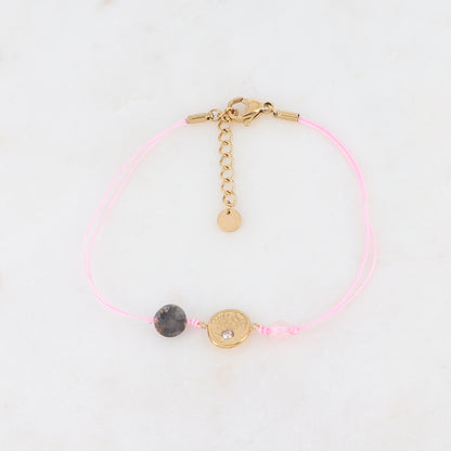 Mathilde & Filles | Bracelet cordon rose por femme