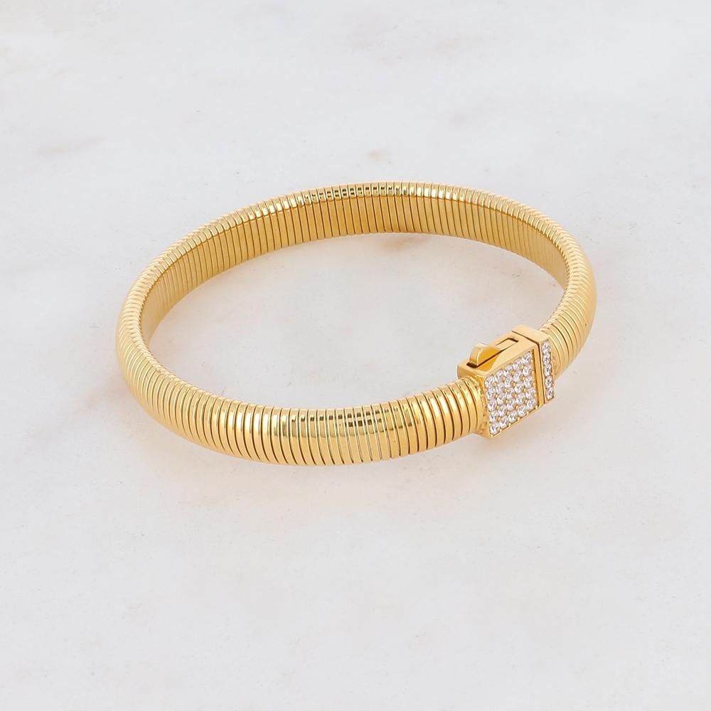 Manchette fermée en acier inoxydable pour femme | Mathilde & Filles