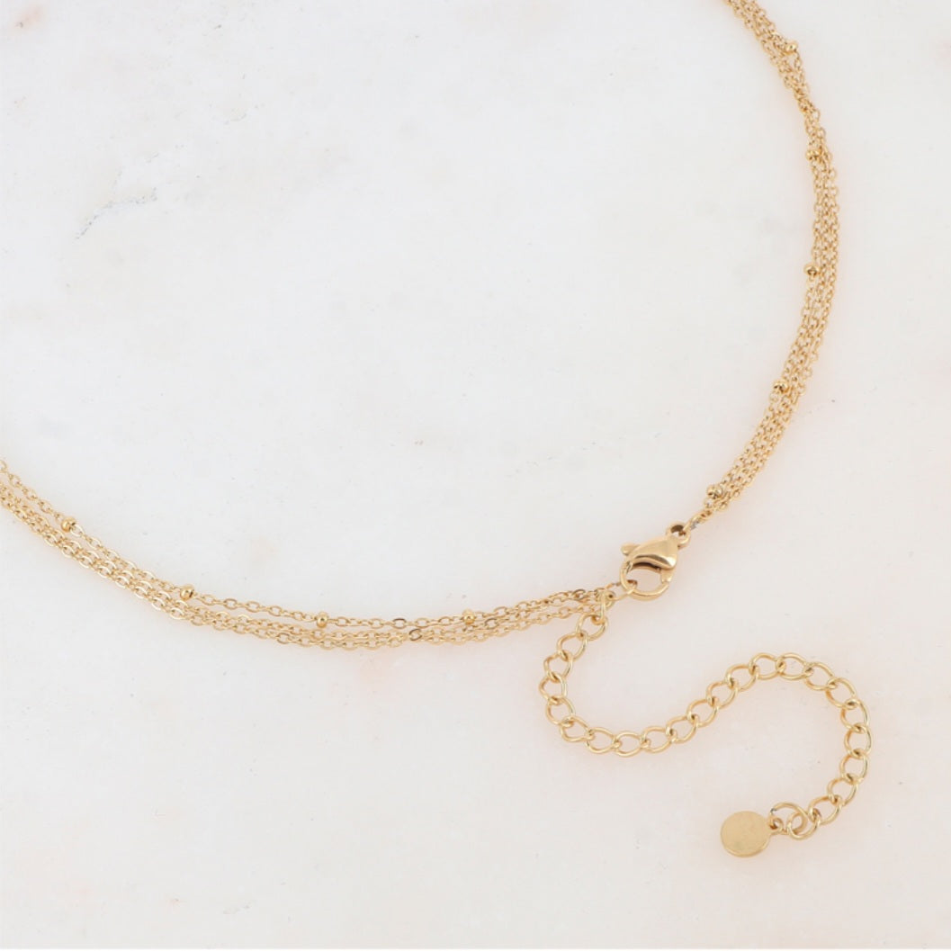 Mathilde & Filles | Mousqueton de fermoir collier trois rangs