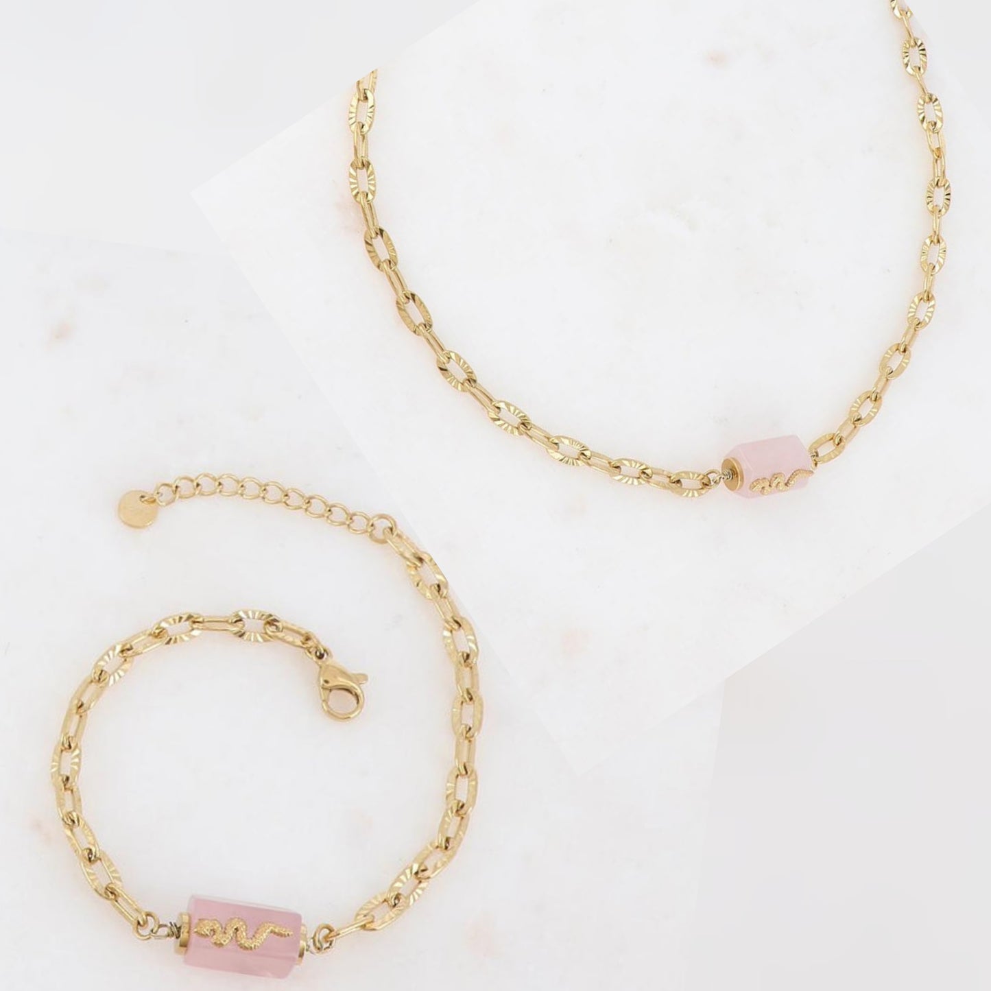 Ensemble lluvia | Collier + Bracelet