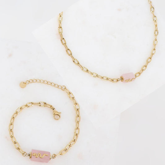 Ensemble lluvia | Collier + Bracelet