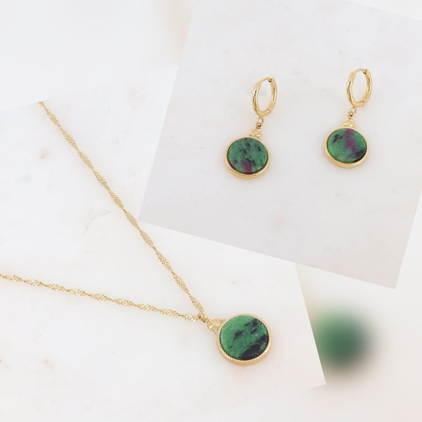 Ensemble Sole | Collier + Boucles d'oreilles