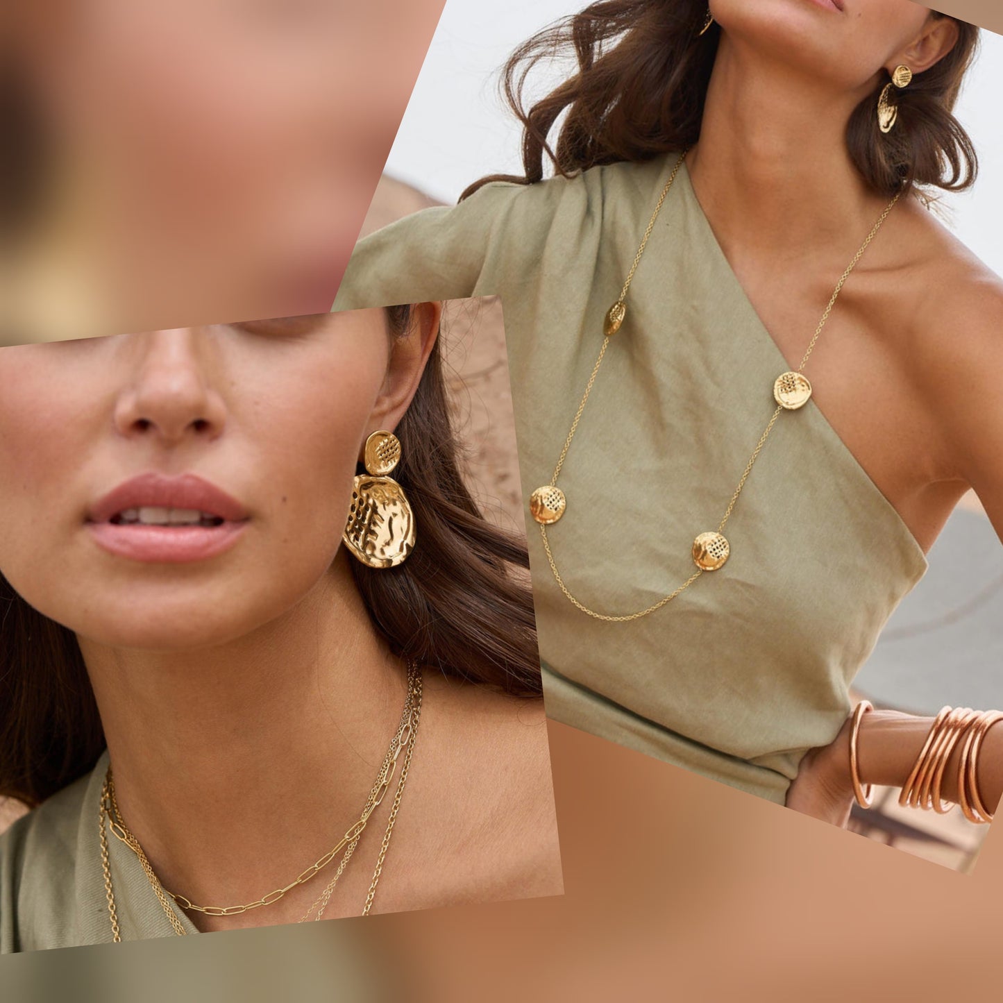 Ensemble Sana | Sautoir + Boucles d'oreilles