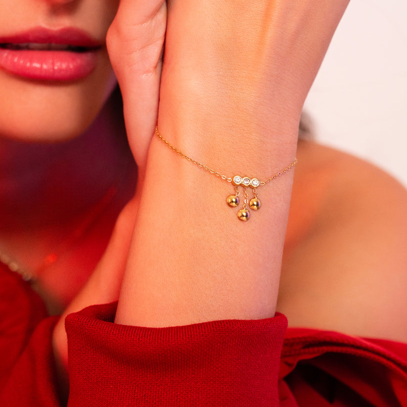 Ensemble Manal | Boucles d'oreilles + Bracelet