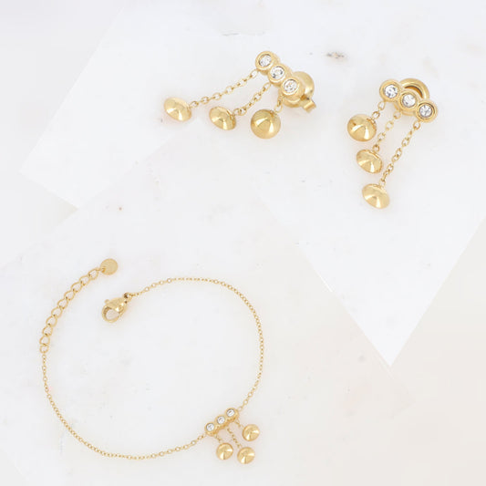 Ensemble Manal | Boucles d'oreilles + Bracelet