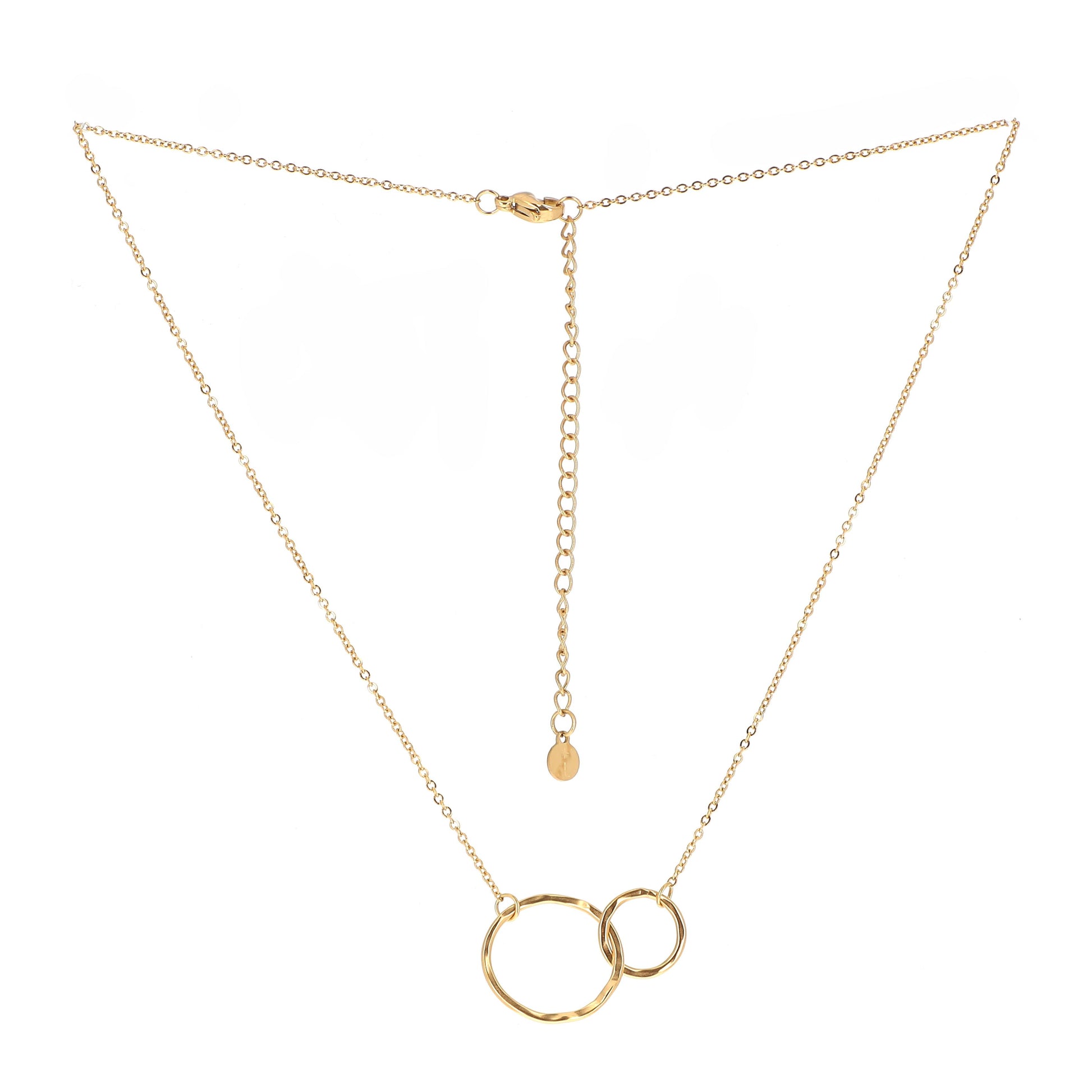 Mathilde & Filles | Collier pour femme orné d'un pendentif composé de deux cercles entrelacés